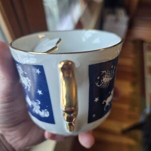 Gold and Blue Zodiac Mug